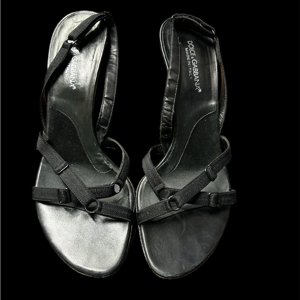 Dolce & Gabbana adjustable bra strap heels.